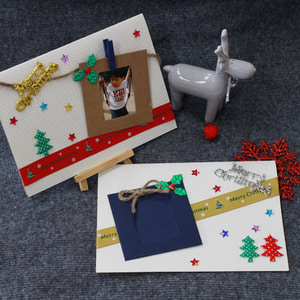 크리스마스 사진 액자 카드(10인) 겨울만들기재료